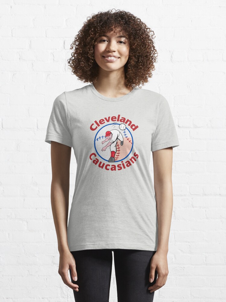 Copy of Cleveland Caucasians baseball Funny Bomani Jones Political Humor |  Essential T-Shirt