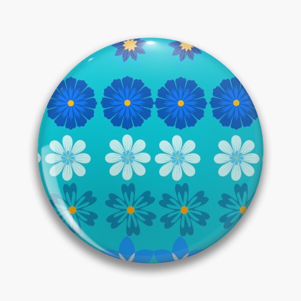 Item preview, Greenish-blue Flowers designed and sold by VivaGul.