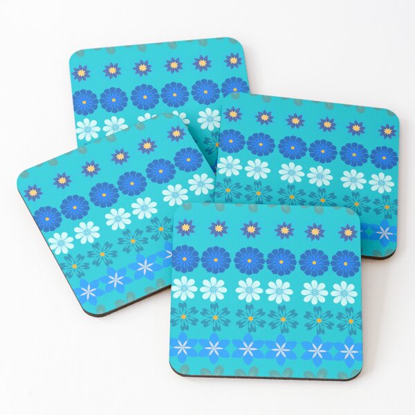 Item preview, Greenish-blue Flowers designed and sold by VivaGul.