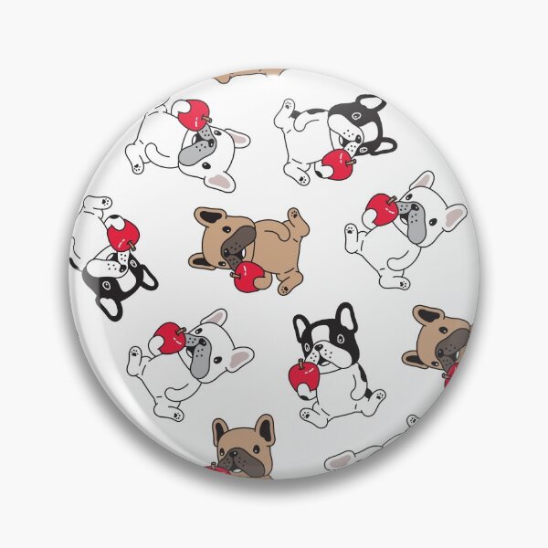 Item preview, French Bulldog Eating Apples designed and sold by givemedogs.