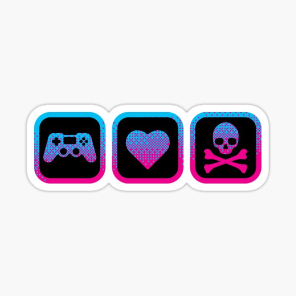 Life, Death, Videogames Sticker