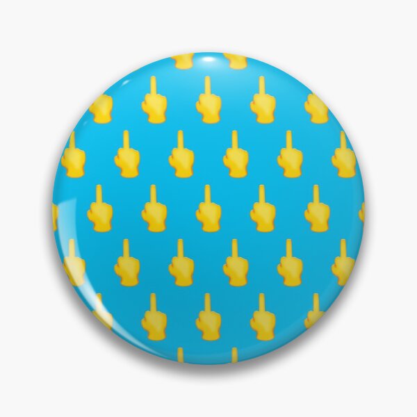 Item preview, Middle Finger Emoji Pattern | Pop Art designed and sold by williamcuccio.