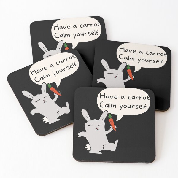 Item preview, Have A Carrot Calm Yourself Cartoon Rabbit designed and sold by CheraeLynn.