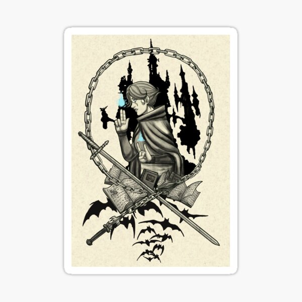 Item preview, Sypha and Dracula's Castle designed and sold by FearsomeArtisan.