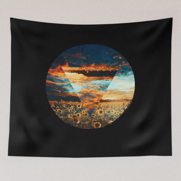 Item preview, Sunflower Field Polyscape designed and sold by amenwolf.