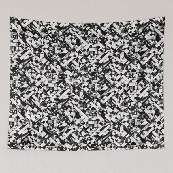 Item preview, Black and white Shredded Print designed and sold by RocketshSD.