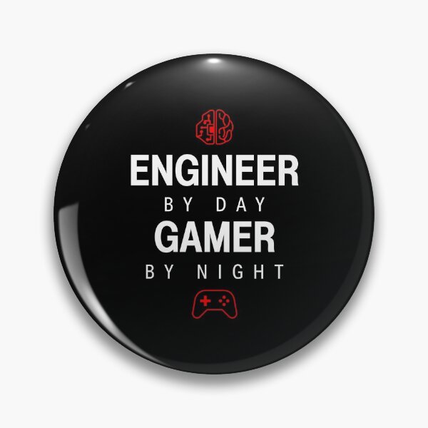 Item preview, Engineer by Day Gamer by Night designed and sold by Wolka.