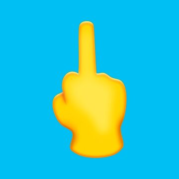 Artwork thumbnail, Middle Finger Emoji | Pop Art by williamcuccio
