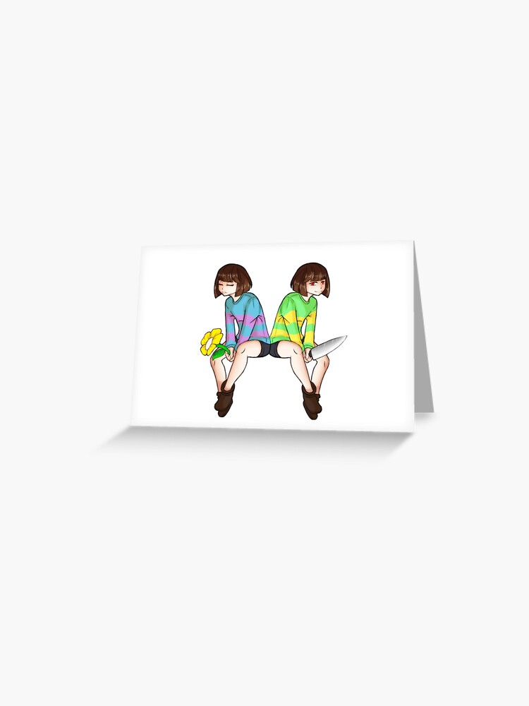 Chara, Undertale Greeting Card for Sale by probably-wicked