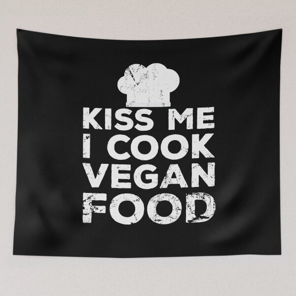 Item preview, KISS ME I COOK VEGAN FOOD designed and sold by noahs-shop.