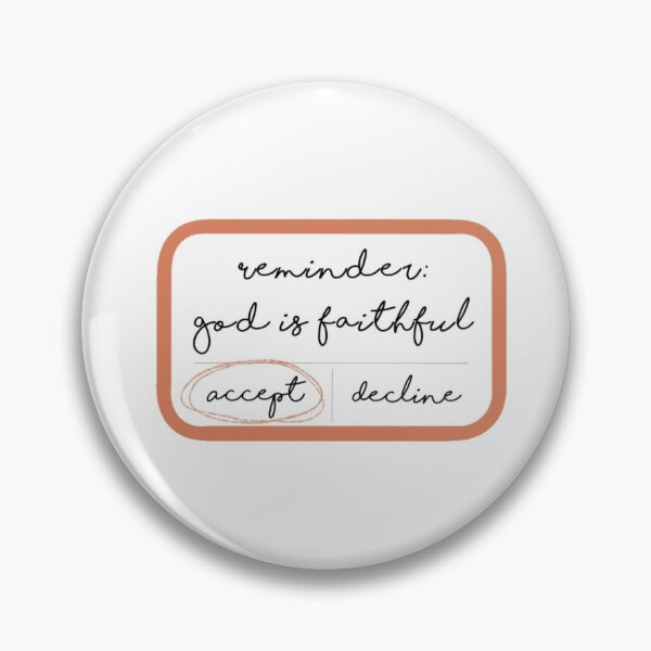 Item preview, Reminder: God is faithful  designed and sold by rhodestickers.