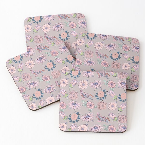 Item preview, Beautiful Floral pattern - Pink and purple flowers. designed and sold by Theleochick.