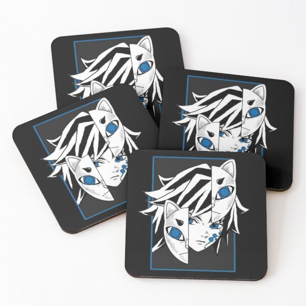 Giyu Tomioka Coasters (Set of 4)