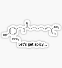 Capsaicin - The spicy molecule Sticker
