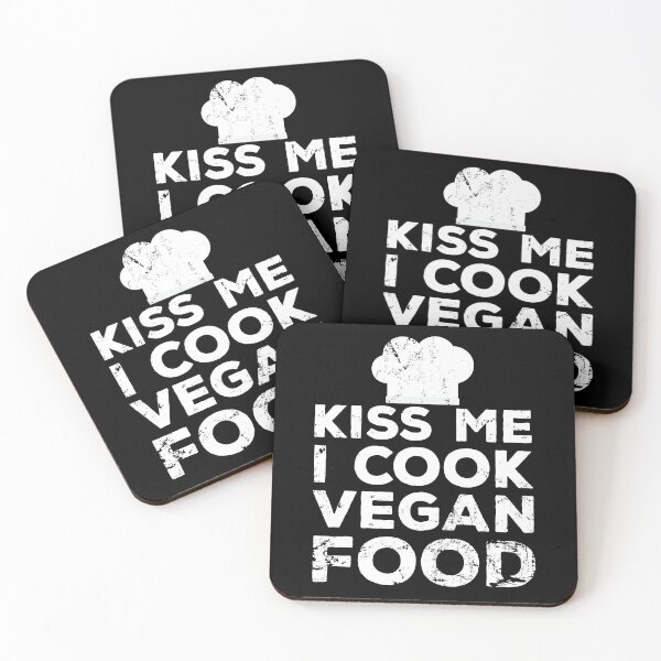 Item preview, KISS ME I COOK VEGAN FOOD designed and sold by noahs-shop.