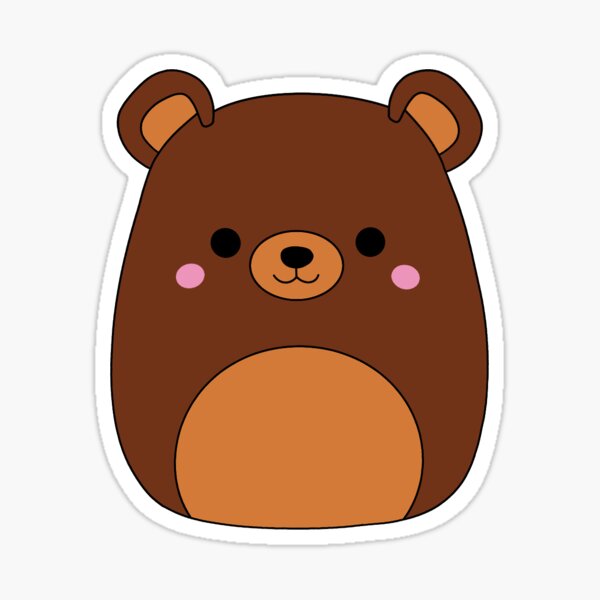 Squishmallow Bear Stickers | Redbubble