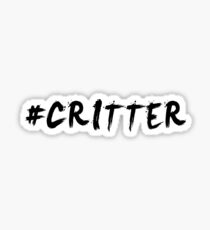 #Critter (Black) Sticker
