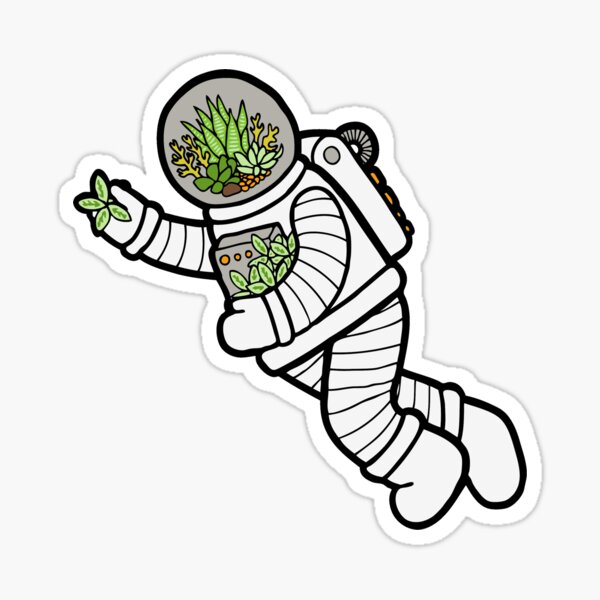 Astro Terrarium Pattern Sticker