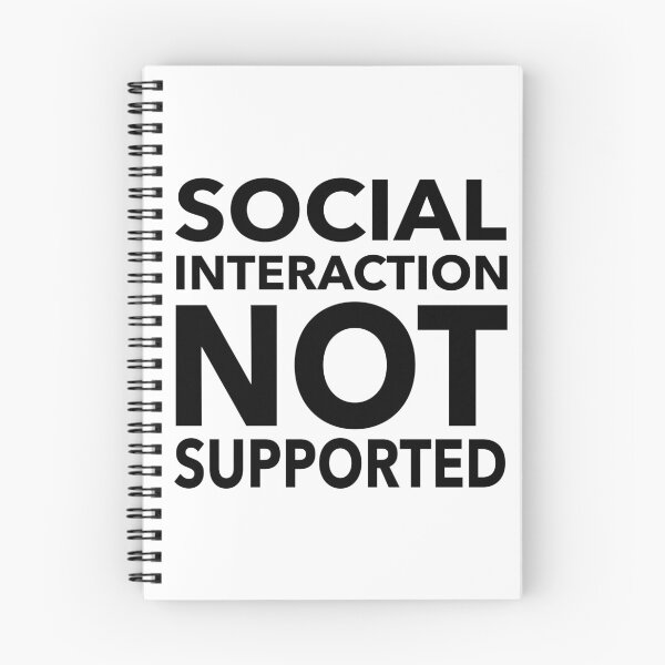 Item preview, Social Interaction Not Supported Funny Gift designed and sold by cattiktoks1718.