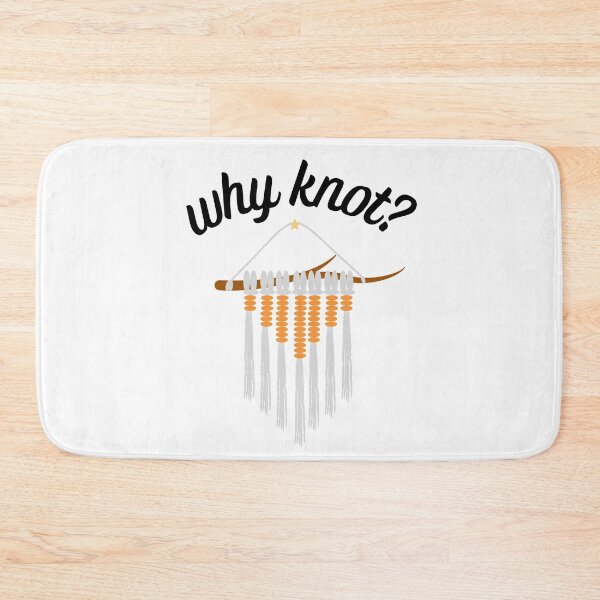 Item preview, Why knot? with orange macramé wall hanging décor and star designed and sold by milkasweet.