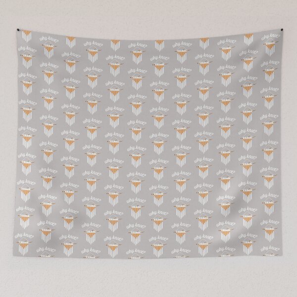 Item preview, Why knot? with orange macramé wall hanging décor and star designed and sold by milkasweet.