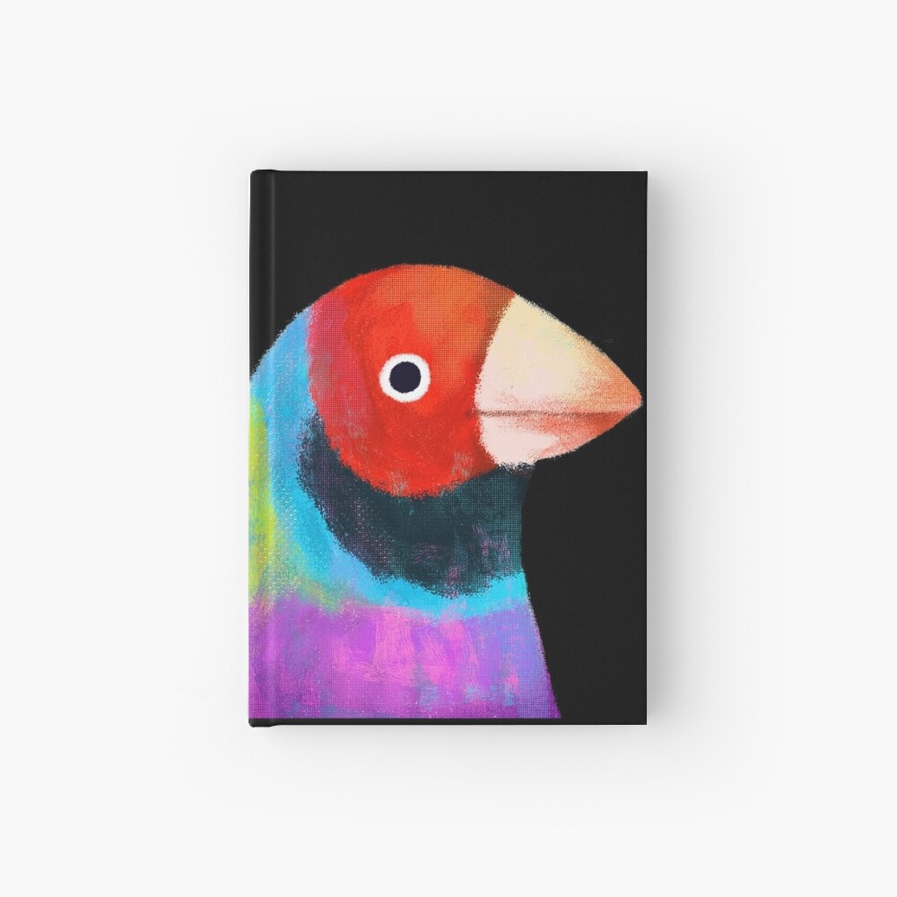 Gouldian Finch Bird Hardcover Journal