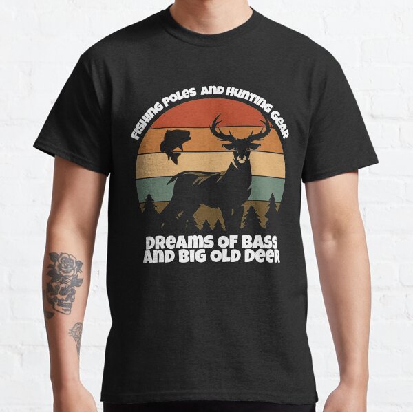 Vista previa del artículo con la obra «Cañas de pescar y equipo de caza Dreams Of Bass & Big Deer cotizaciones de pesca hhh», diseñado y vendido por Gordon Nelson.