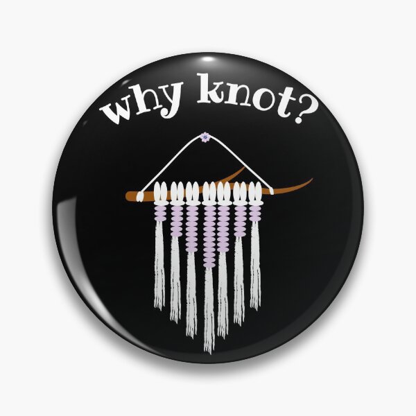 Item preview, Why knot? with purple macramé wall hanging décor and flower designed and sold by milkasweet.