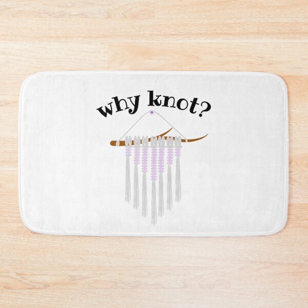 Item preview, Why knot? with purple macramé wall hanging décor and flower designed and sold by milkasweet.