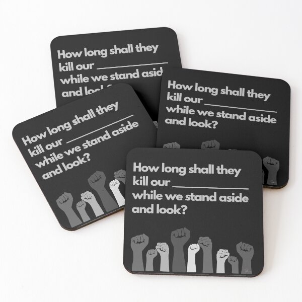 Item preview, How Long Shall They Kill Our _______ (grey) designed and sold by TildeRomero.