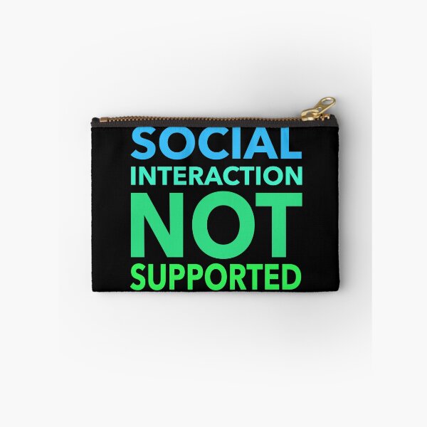 Item preview, Social Interaction Not Supported Funny Gift designed and sold by cattiktoks1718.