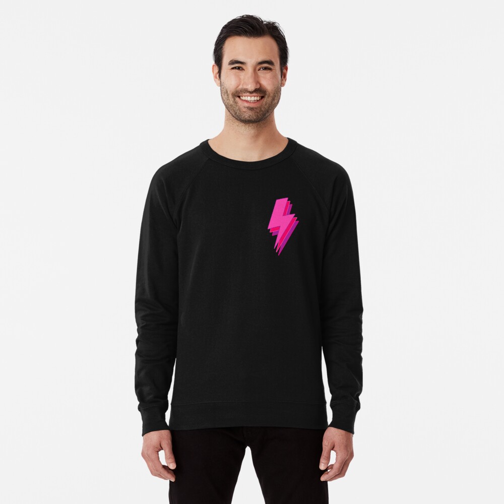 Pink lightning bolt best sale sweatshirt