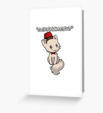 Geronimeow Greeting Card