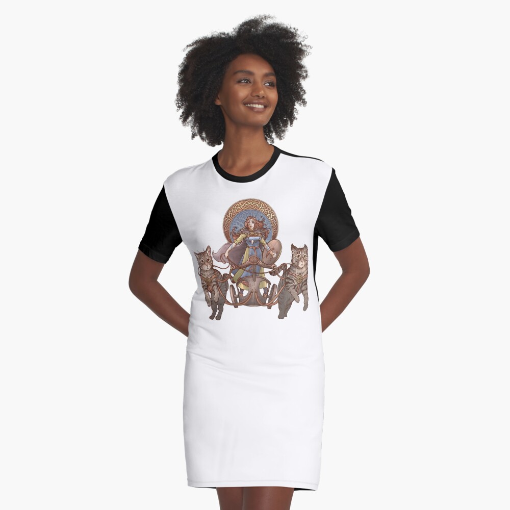 Item preview, Graphic T-Shirt Dress designed and sold by DaniKaulakis.