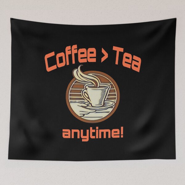 Item preview, coffee over tea, coffee lover designed and sold by efenem.