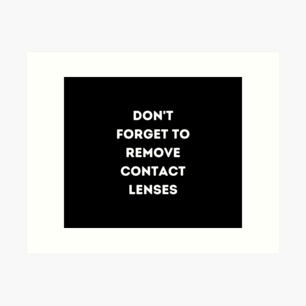 Item preview, Contact lenses funny reminder designed and sold by lolora.