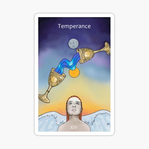 Temperance Tarot Card Sticker