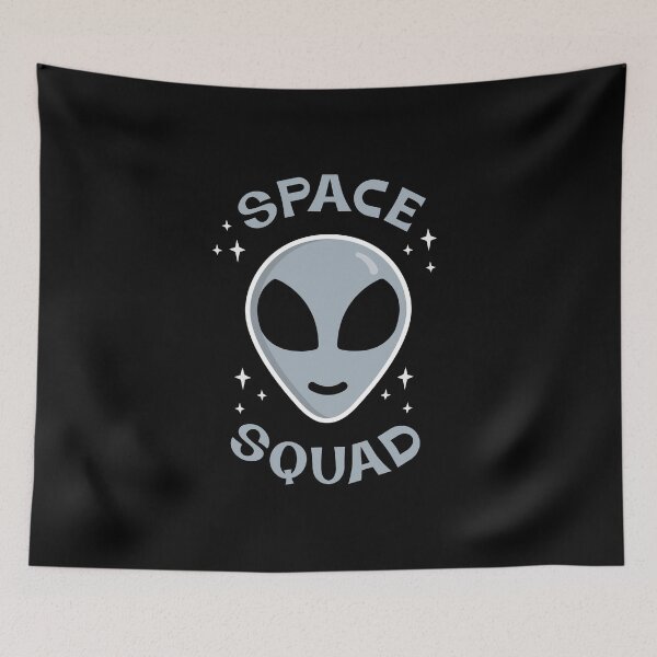 Item preview, Space Squad - Alien Face with Stars designed and sold by DoomSalad.
