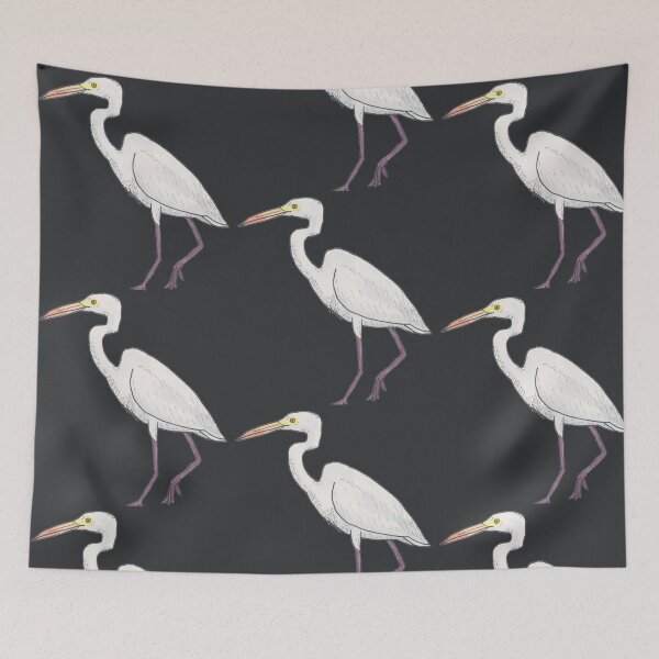 Item preview, Great Egret bird art designed and sold by TheWaterBirds.