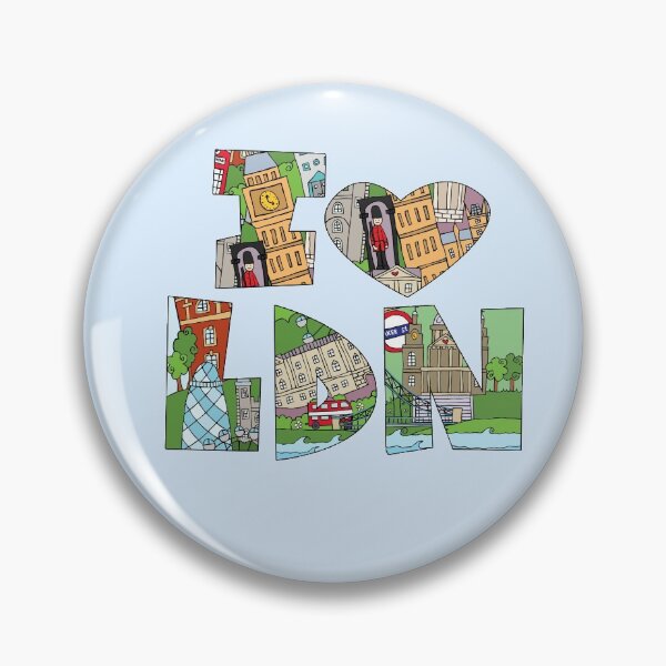 Item preview, I Love London Doodle Style Illustration designed and sold by LouiseFranksArt.