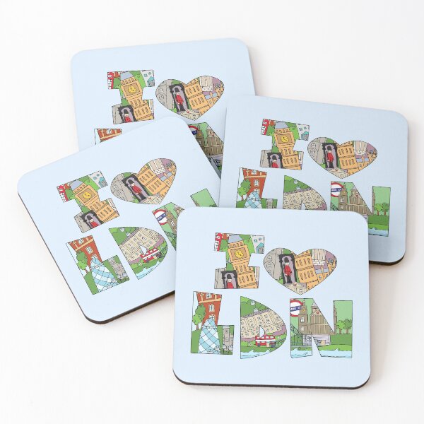 Item preview, I Love London Doodle Style Illustration designed and sold by LouiseFranksArt.