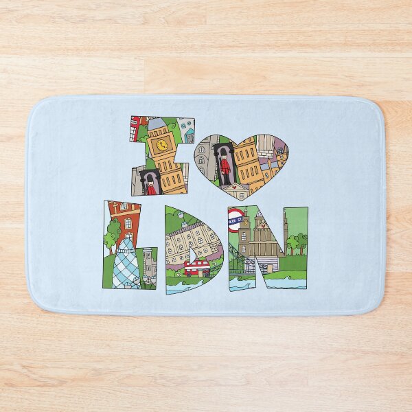 Item preview, I Love London Doodle Style Illustration designed and sold by LouiseFranksArt.