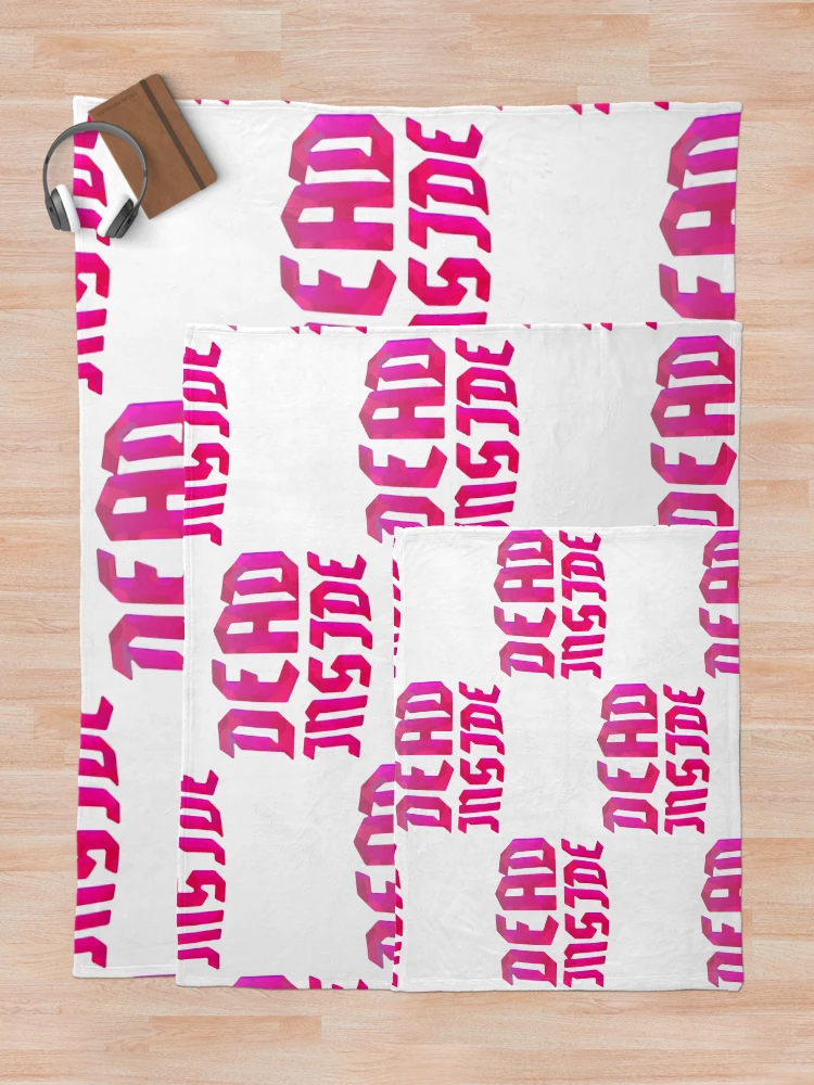 Thumbnail 5 of 6, Throw Blanket, Dead Inside designed and sold by RabbitLair.