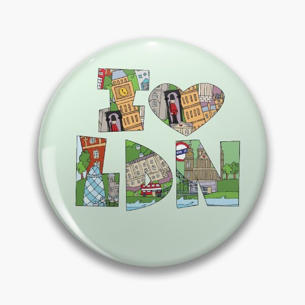 Item preview, I Love London Doodle Style Illustration designed and sold by LouiseFranksArt.
