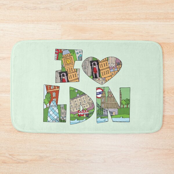 Item preview, I Love London Doodle Style Illustration designed and sold by LouiseFranksArt.