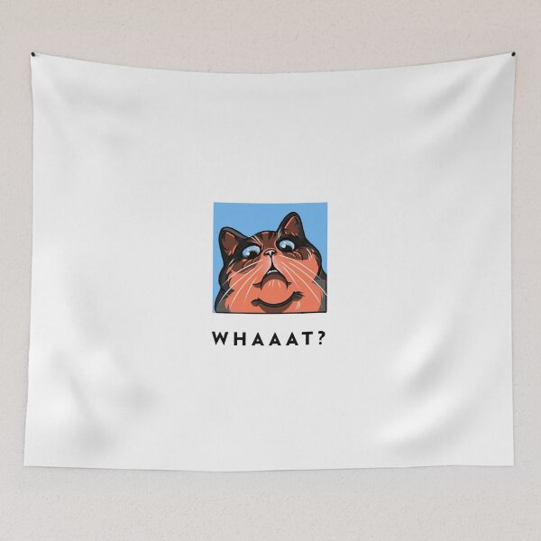 Item preview, Whaaat?- shocked cat- graphic design  designed and sold by josephsteez.