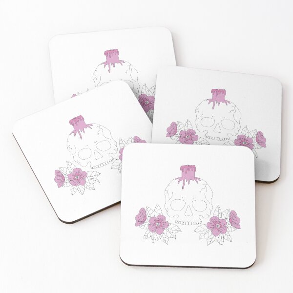Item preview, Pink Skull and Candle designed and sold by Pidorasm.