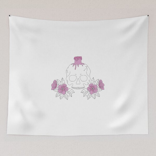 Item preview, Pink Skull and Candle designed and sold by Pidorasm.