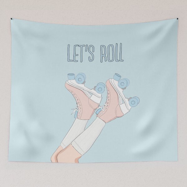 Item preview, Roller skates retro 80s 70s print designed and sold by Milatoo.
