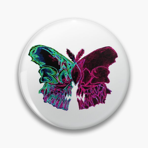 Item preview, Glowing Skull Butterfly designed and sold by LadyMayDesigns9.